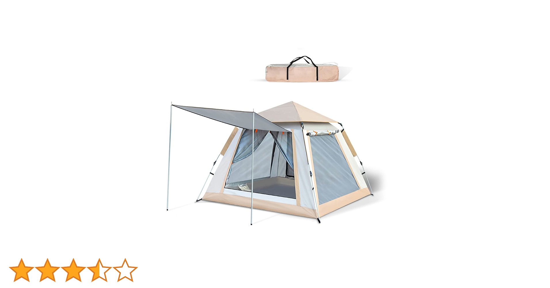 キャンプテント 約11m² 4~6人用 テント 4〜6人用 ツールーム ドーム型テント キャンプ